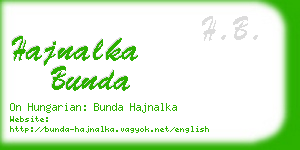 hajnalka bunda business card